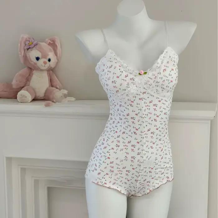 Onesie-Pyjamas floraux mignons pour femmes