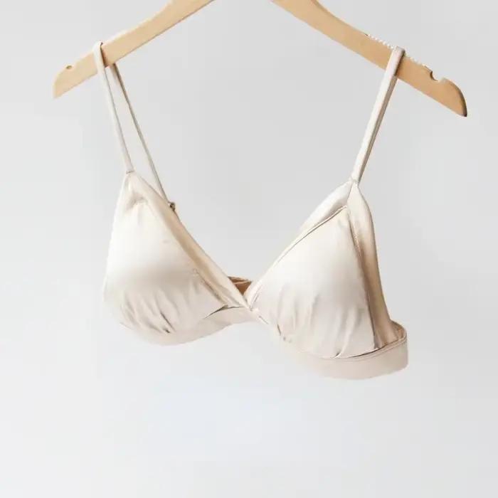InjThin-Ensemble de soutien-gorge et caleçon en satin pour femme