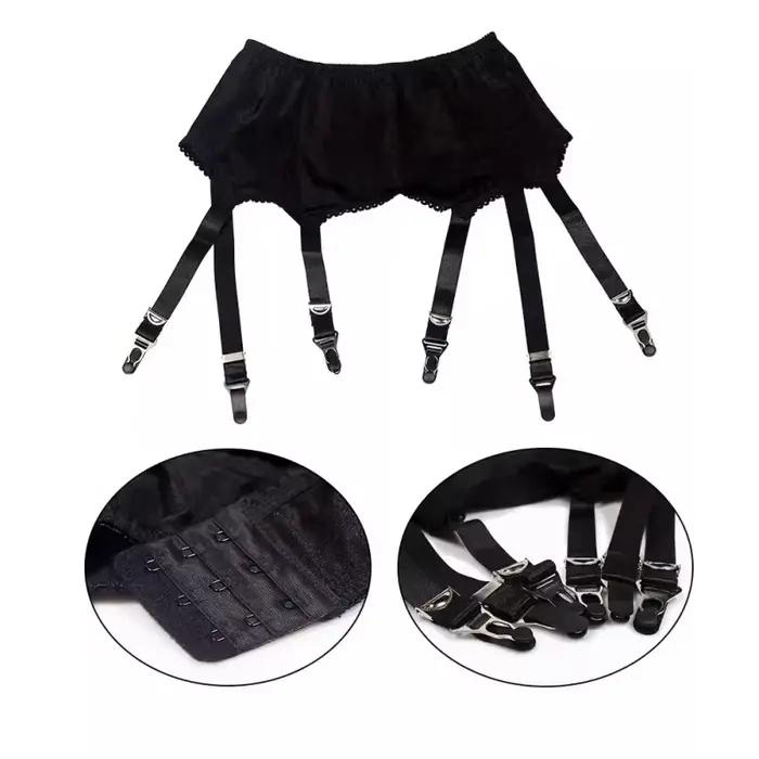 Porte-jarretelles gothique en Satin lisse pour femmes