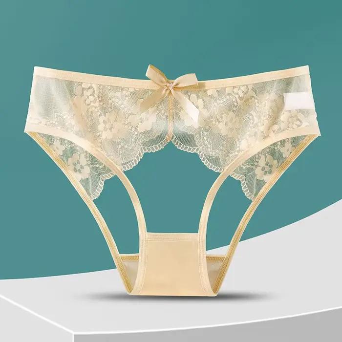 Lingerie Ajourée Transparente Femme Sous-Vêtements Charmants Culottes Slips Sexy Occasions Spéciales