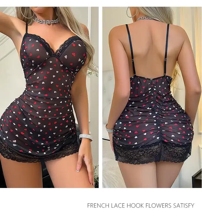 Chemise de nuit en Satin pour femmes