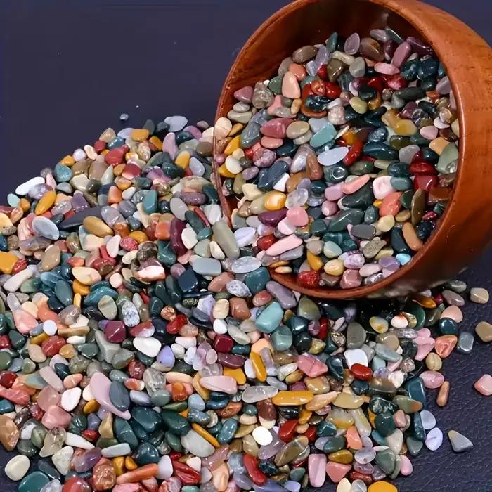 Gravier aux couleurs vives - naturellement poli, adapté aux pots de fleurs, aquariums, etc. |   Idéal pour les amphibiens et les reptiles
