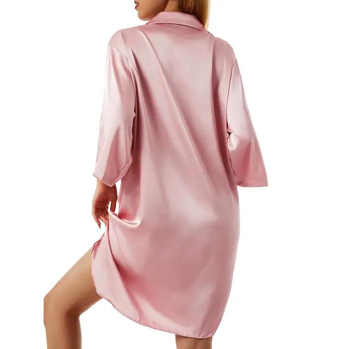 Robe de Nuit en Satin pour Femme