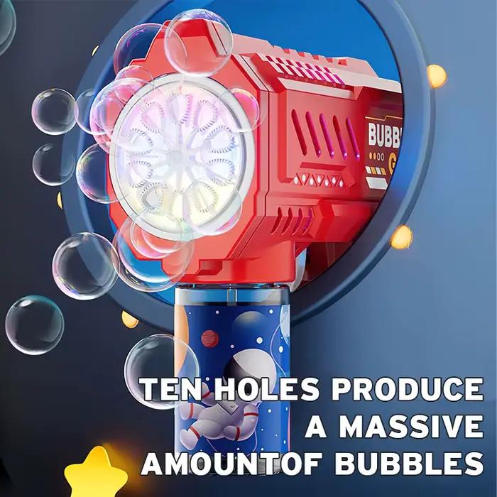 Jouet de soufflage de bulles spatial entièrement automatique, pistolet à bulles d'extérieur, Machine à bulles, cadeau de vacances, jouet (sans bulle d'eau)