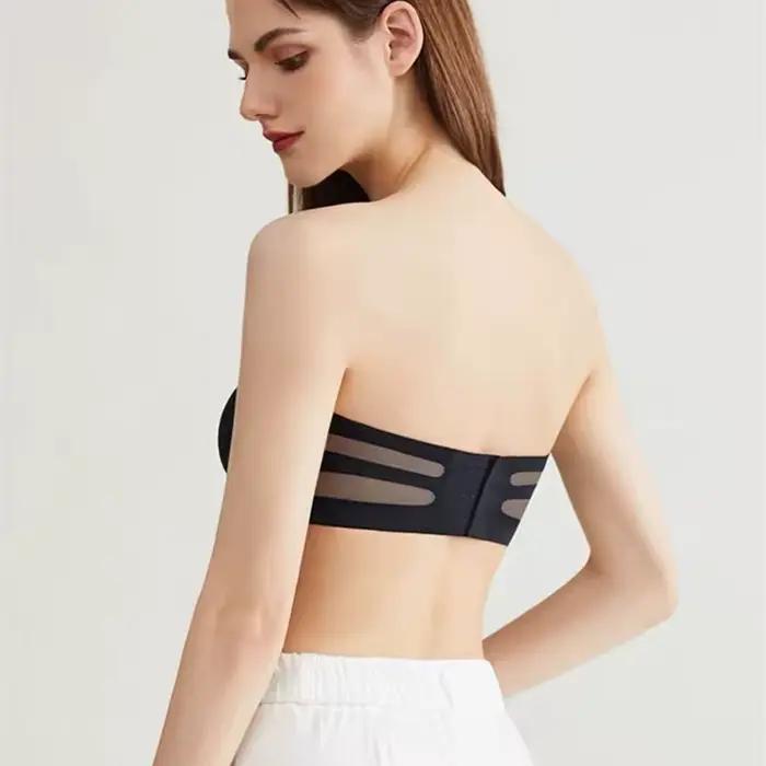 Soutien-gorge push-up sans bretelles anti-ald