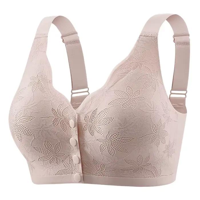 Soutien-gorge imprimé tendance à ouverture frontale avec boucle