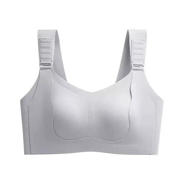 Soutien-gorge sans couture grande taille anti-affaissement avec bretelles réglables