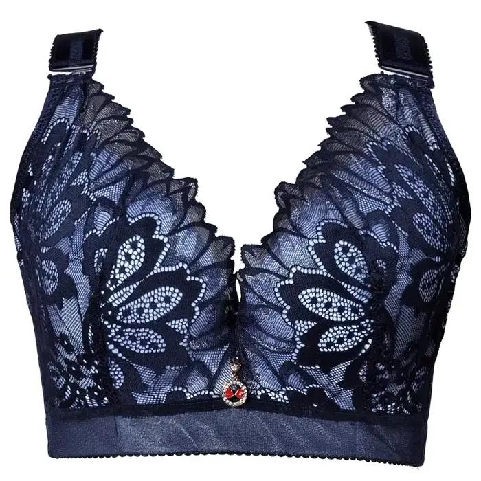Soutien-gorge à armatures en dentelle pour femmes grandes tailles, bonnet fin, lingerie sexy pour poitrine généreuse, usage quotidien, effet push-up