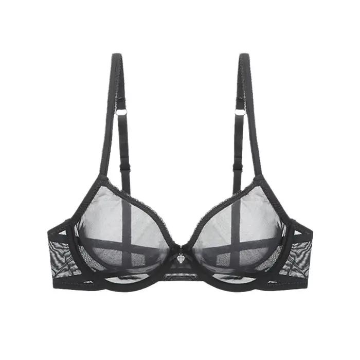 Soutien-gorge Transparent en maille entièrement transparente