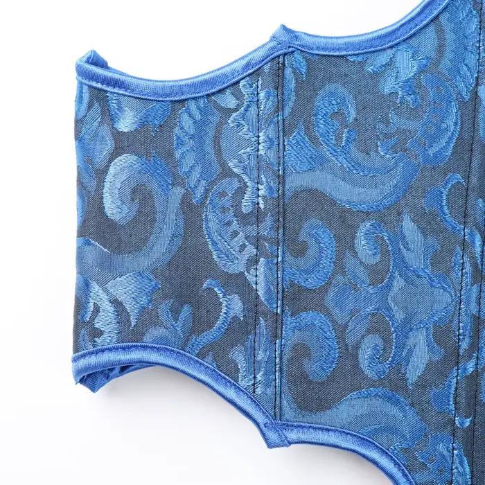 Corset de style court, bleu roi