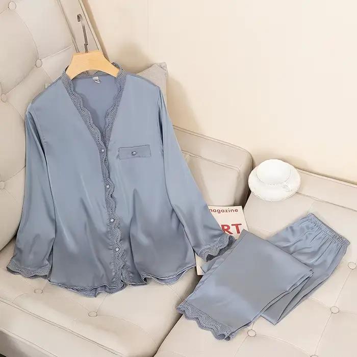 Ensemble de pyjamas en satin sexy pour femmes