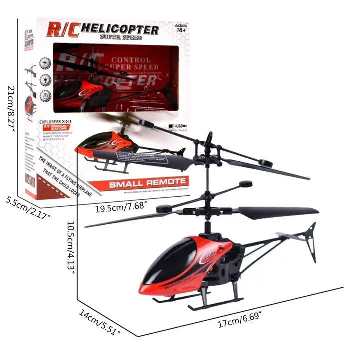 Drone d'hélicoptère RC avec jouet volant électrique léger, télécommande Radio, avion d'intérieur et d'extérieur, modèle de jouet