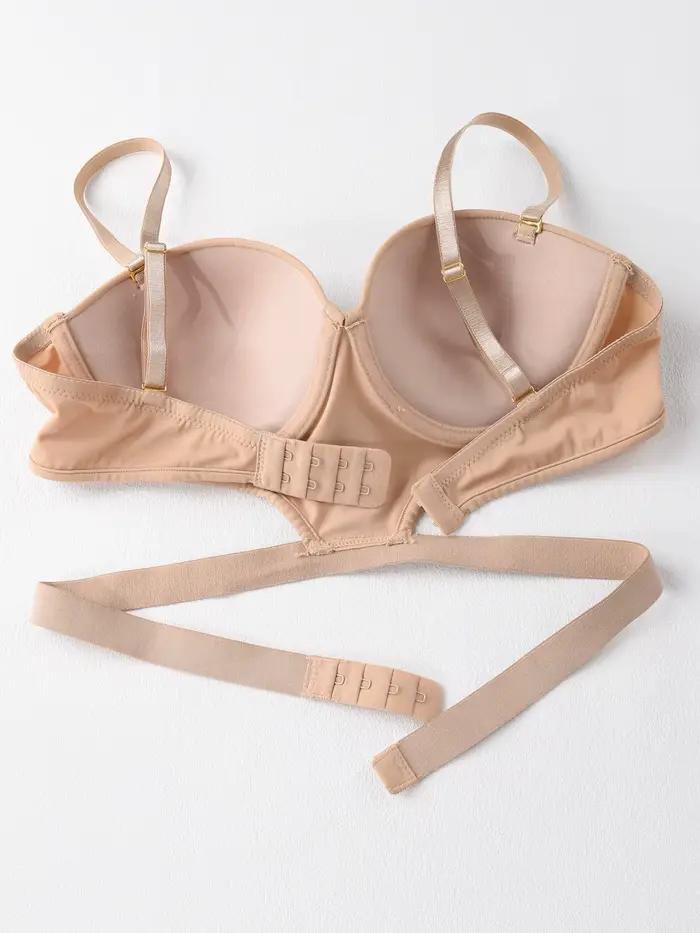 Soutien-gorge sexy élégant T-shirt underton beau dos demi-tasse taille lisse et exposée
