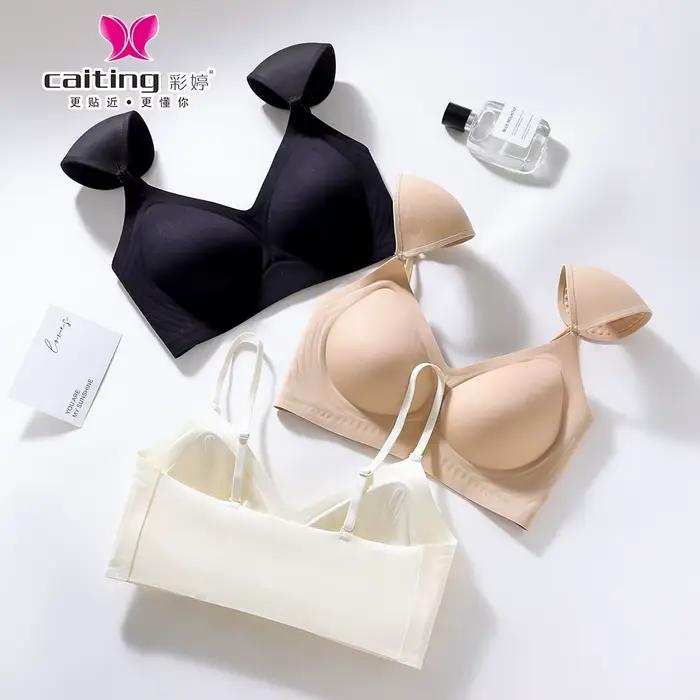Soutien-gorge invisible sans couture CAITNG pour femmes aux poitrines généreuses avec coussinets amovibles taille m-2xl