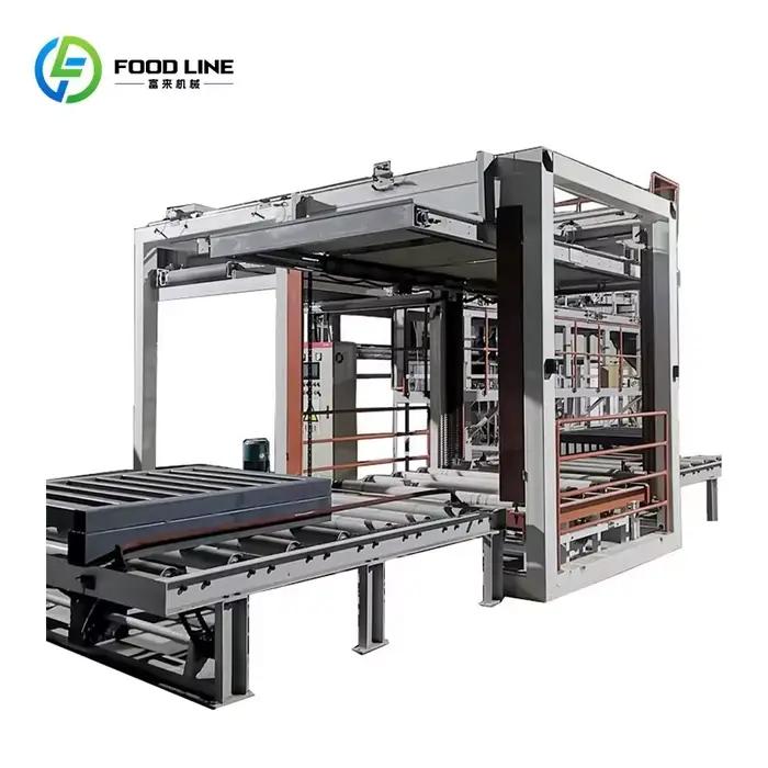 Palettiseur d'entrepôt, machine de palettisation robotisée automatique pour le palettisation de cartons, sacs et boîtes