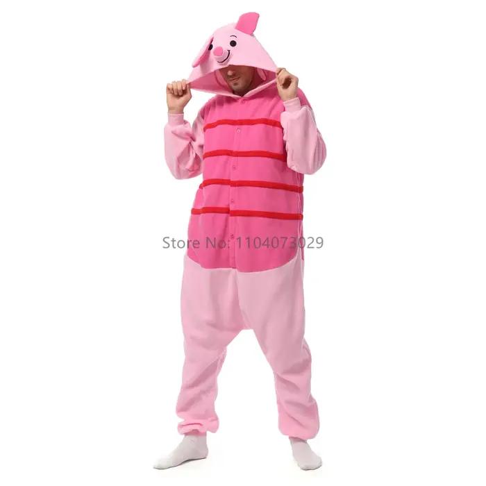 Onesieshow Animal Kigurumi Pyjamas Halloween Onesie Adulte Dessin Animé Tigre Kangourou Pyjama Cosplay Fête Femmes Hommes Homewear XXL