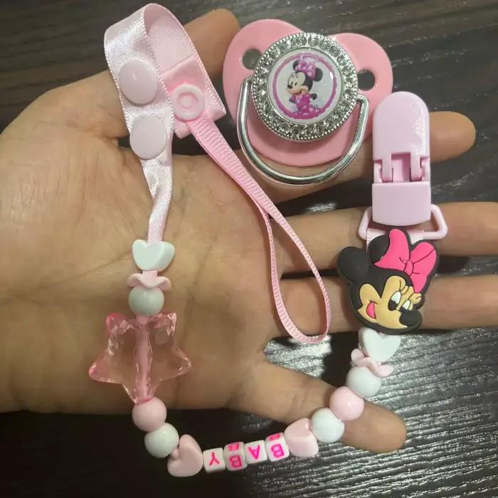 Sucette d'alimentation pour bébé, sucette en silicone pour bébé garçon/fille, clip de sucette apaisant à motif de dessin animé pour nouveau-nés, sucette à motif de dessin animé