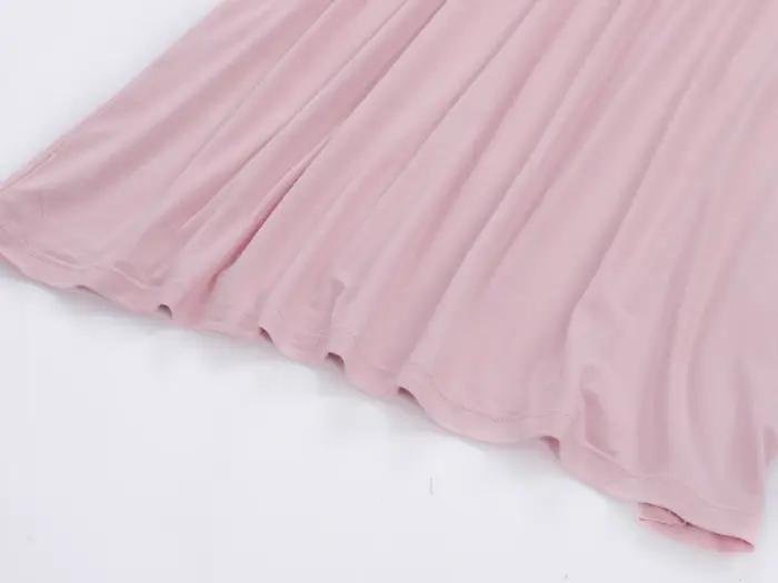 Chemise de nuit longue en coton modal pour femmes