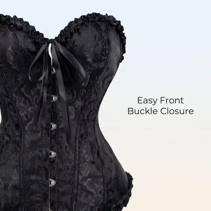 Corset Vintage Jacquard pour Femme