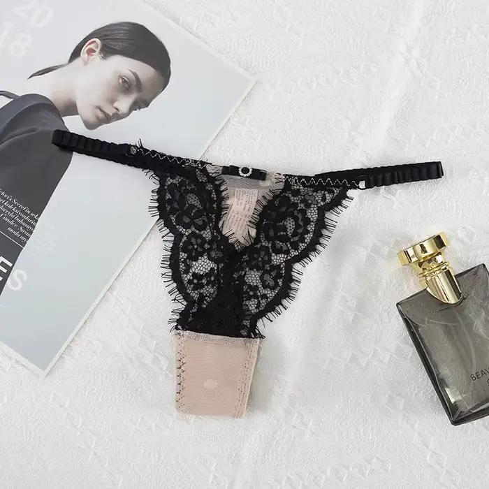 Femmes culottes taille basse sous-vêtements tongs Sexy tentation culotte respirant slips femme dentelle Lingerie sans couture G-String