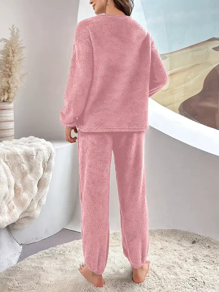 Ensemble pyjama en velours pour femme