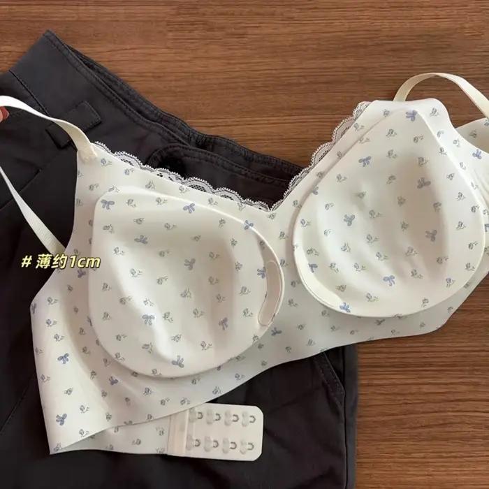 Lingerie française à imprimé floral pour femmes