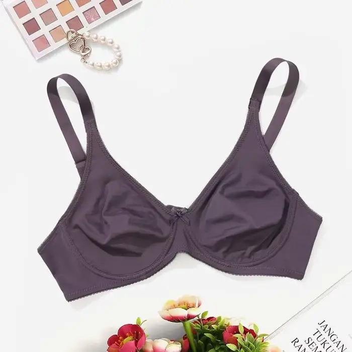 Femme Plus Taille Soutien-gorge avec Fil Sans Doublure Mince Respirant Lingerie 85C-100C 85D-110D