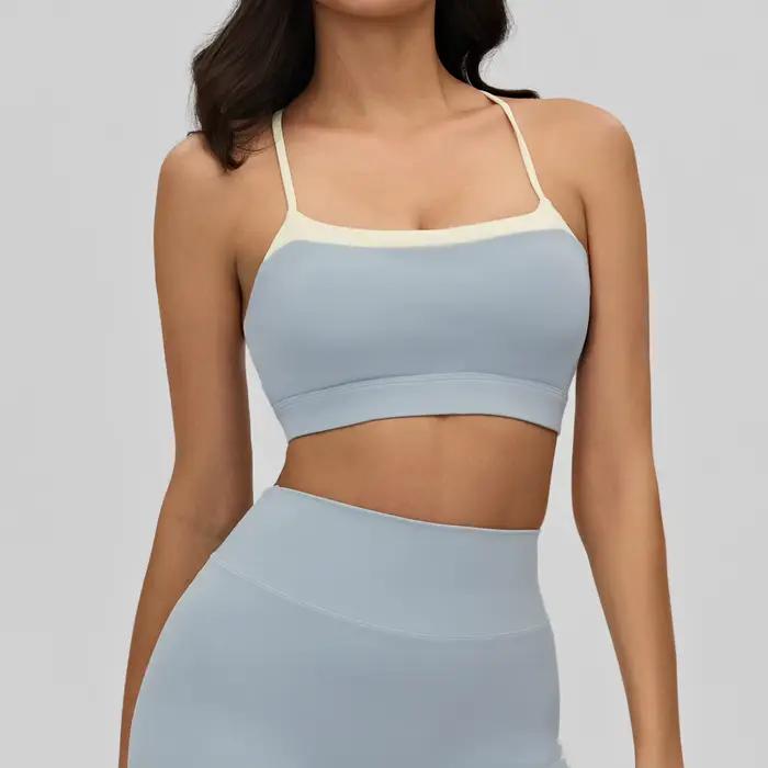 Soutien-gorge de yoga effet seconde peau pour femme