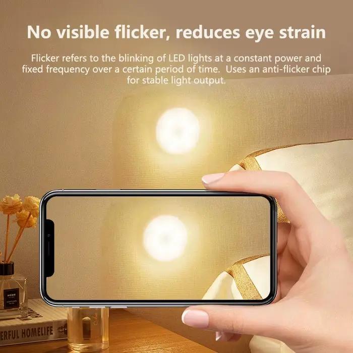 Veilleuse intelligente à détection LED avec capteur numérique, fixation magnétique sans fil, lampe de nuit protectrice pour les yeux