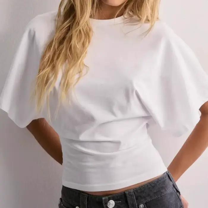 T-shirt court décontracté élastique