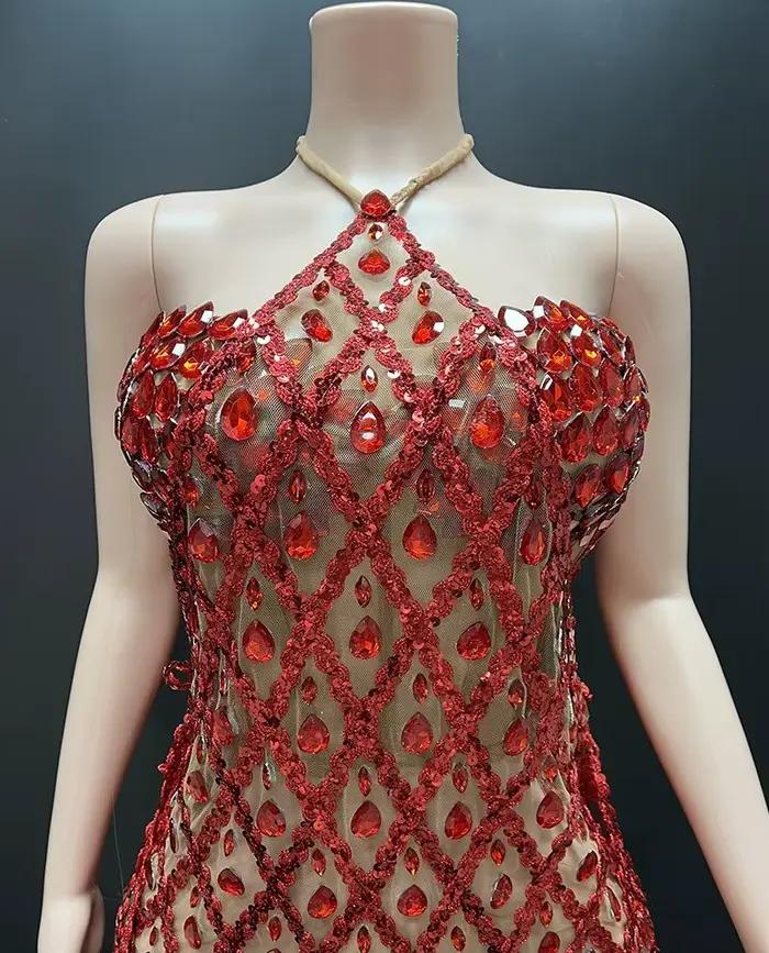 Femmes Sexy anniversaire robe scintillante Plaid paillettes licou moulante Mini célébrité soirée Club fête une pièce robes de nuit