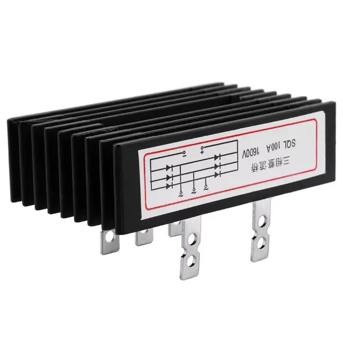 Pont redresseur à diodes, pont redresseur triphasé, redresseur triphasé SQL100A 1600V, pont redresseur à diodes triphasé, AC vers DC