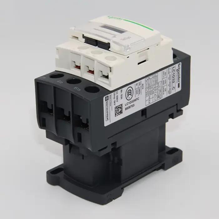 Contacteur Schneider 220V AC, contacteur tripolaire 3P 3 phases 3 pôles 50/60Hz LC1D25 LC1D32 LC1D38, tension de la bobine 24V 110V 220V 380V