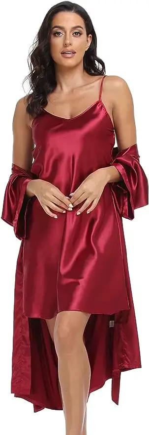 Pyjama en Satin de soie pour femmes