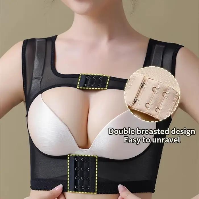 Corset Modelant le Corps Invisible pour Femme, Soutien-Gorge de Posture Poitrine, Ceinture Dorsale, Attelle de Soutien Initiée, Ration de Posture pour la Santé