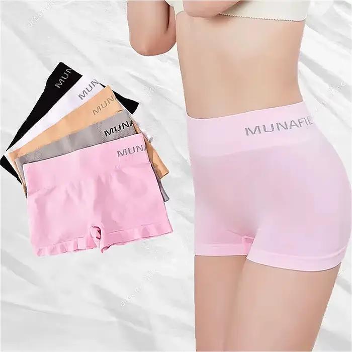Boxer slips boyshorts en polyester tricoté pour femmes occasionnels et quotidiens en couleur beige bleu brun gris gris foncé noir vert