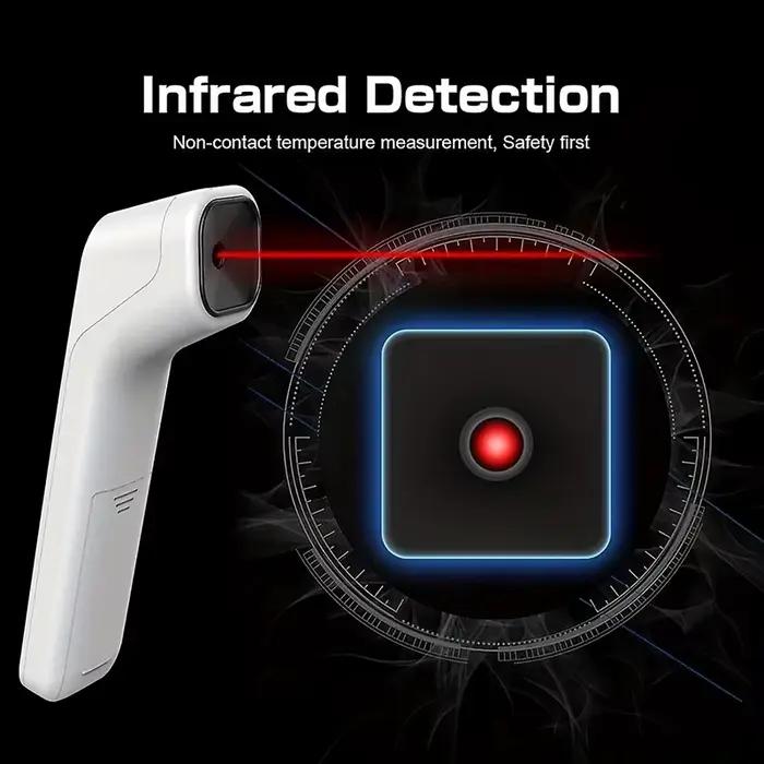 Thermomètre infrarouge numérique LCD pour la température de la fièvre du front, outil médical de mesure de la température corporelle sans contact pour enfants et adultes
