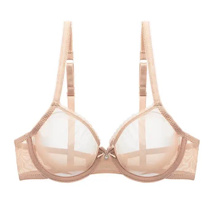 Soutien-gorge Transparent en maille entièrement transparente