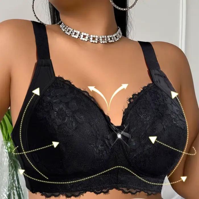 Soutien-gorge push-up plongeant 110F pour femmes à forte poitrine