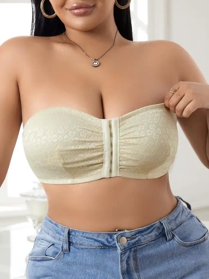 Soutien-gorge sexy en dentelle grande taille à fermeture avant