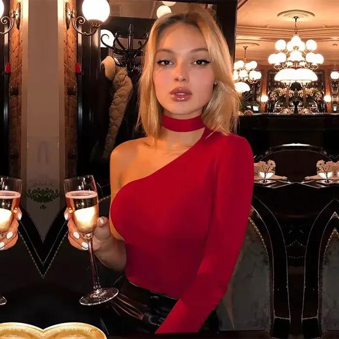 Combinaison sexy unie pour femme à col licou