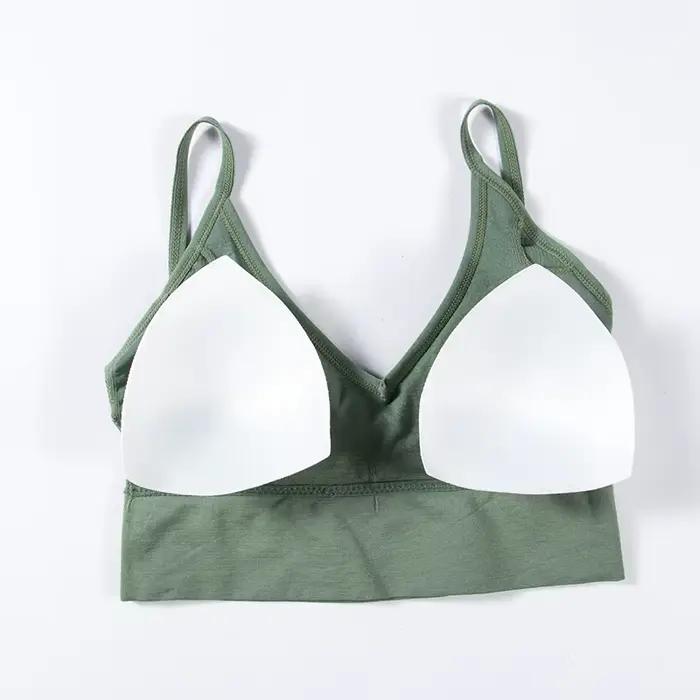 Femmes sans couture soutiens-gorge débardeur Push Up soutien-gorge sans fil Sexy sous-vêtements respirant Yoga