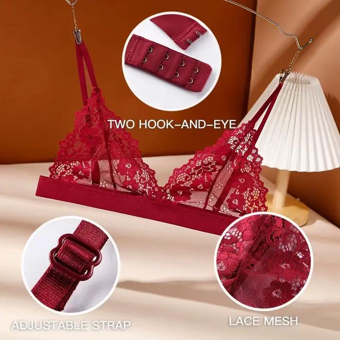 1/2 pièces Sexy soutien-gorge pour femme dentelle Ultra mince sous-vêtements