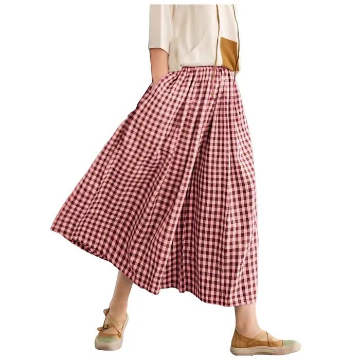 Pantalon Capri à jambes larges pour femme