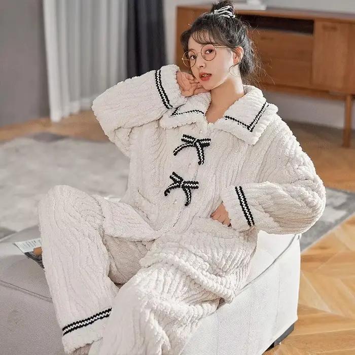 Pyjama d'automne et d'hiver pour femmes