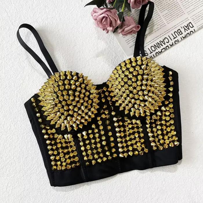 Soutien-gorge Steampunk à Rivets pour Femme