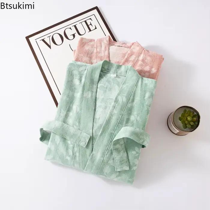 Chemise de nuit en coton et lin pour femmes, Robes fines, peignoirs décontractés, confortables et respirantes, pour la maison, printemps et été