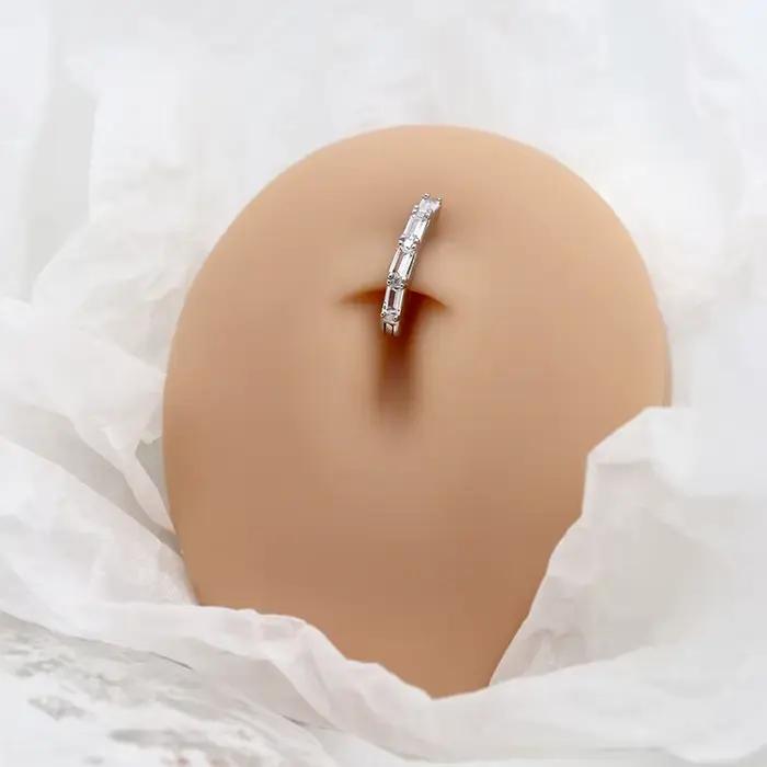 MIQIAO-Piercings de ventre en argent 925 pour femmes, accessoires sexy, bijoux de corps, anneau de nombril, 925
