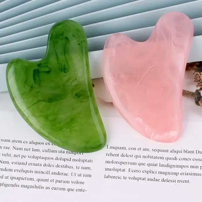 Guasha beau Massage cire d'abeille grattage Massage grattoir visage masseur Acupuncture Gua Sha oeil visage conseil SPA outil de Massage