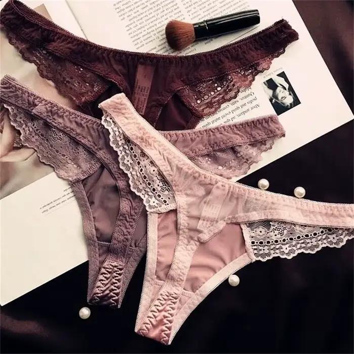 String en dentelle creuse pour femmes